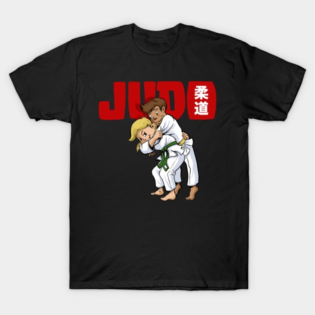 Judo Kids T-Shirt by Black Tee Inc